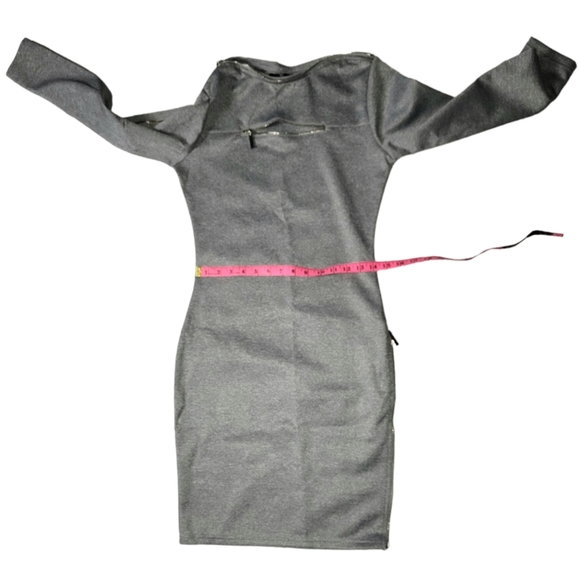 Grey Zipper Dress Maniere De Voir - Picture 8 of 13